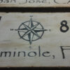 custom nautical coordinate sign