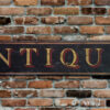 Antiques Wood Sign