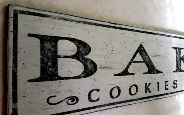 Close up of Bakery sign