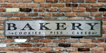 Bakery Cookies Pies Cakes Wood Sign