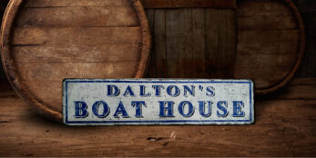 Vintage Boat House Sign