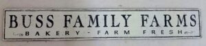 Customer photo of the Buss Family Farms sign