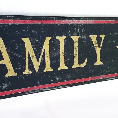 Family Food Friends Sign