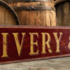 Livery & Feed Wood Sign
