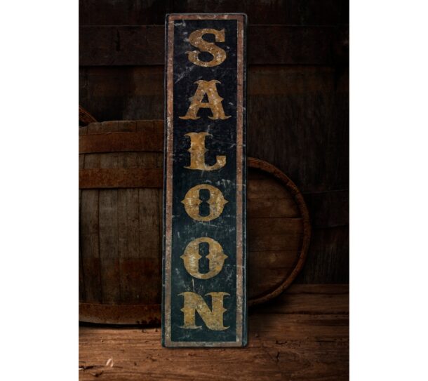 Antique style Saloon wood sign