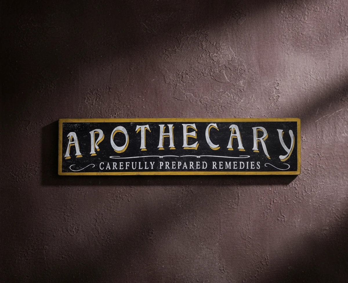 Apothecary Sign Antique Style