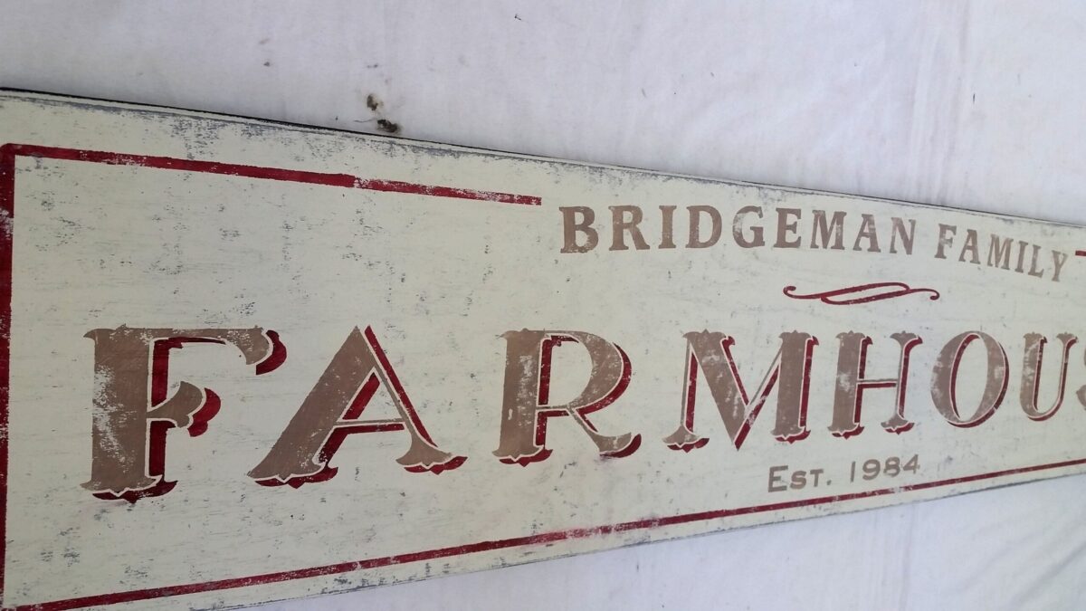 Farmhouse Sign Treasure Decor