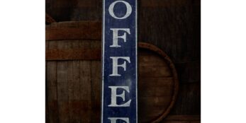 Vertical Coffee wood sign