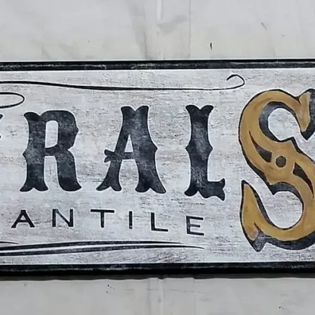 Rustic General Store sign with distressed lettering on high-quality wood