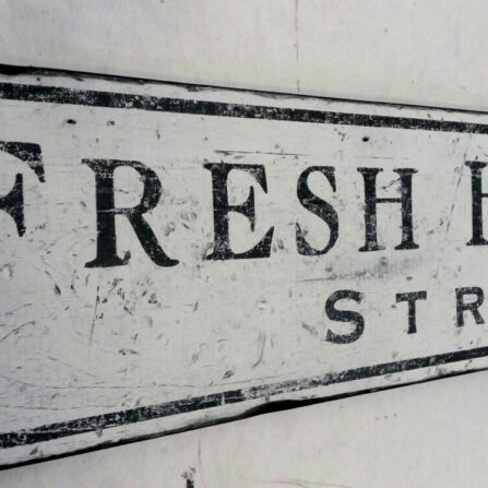 Fresh Herbs and Spices Wood Sign Closeup