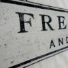 Fresh Herbs Dry Goods wood sign close up