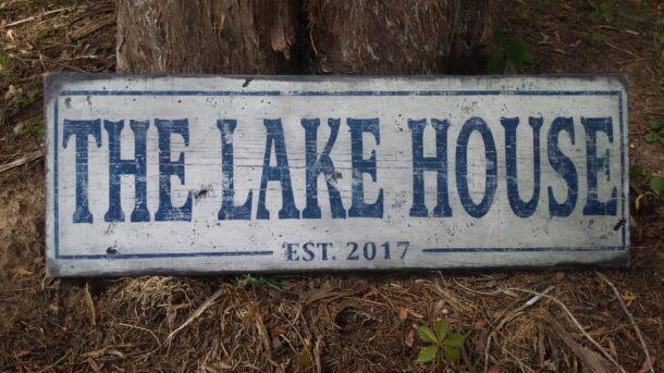 personalized lake house sign