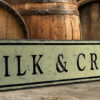 Milk & Cream Co Wood sign