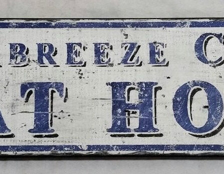 Boat House wood sign