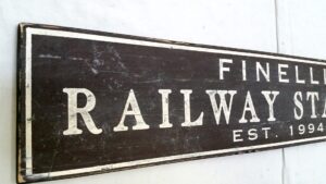 Customer photo of the Finelli Railway Station sign