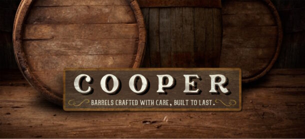 Cooper barrel making sign