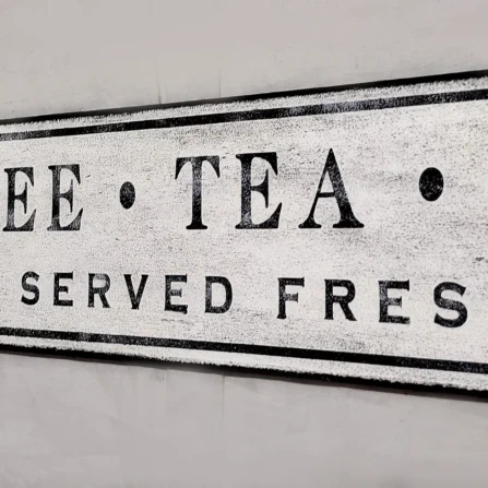 Coffee Tea Cocktails Sign