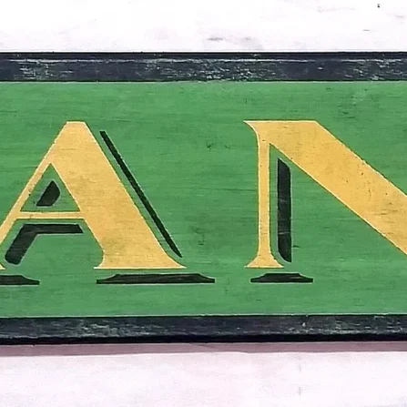Alternative view of Bank Sign