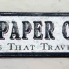 NEWSPAPER Words That Travel Fast Sign - Image 2