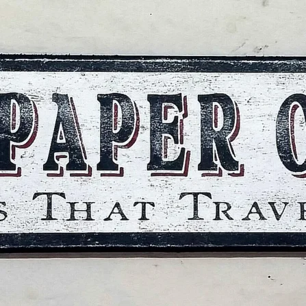 Alternative view of NEWSPAPER Words That Travel Fast Sign