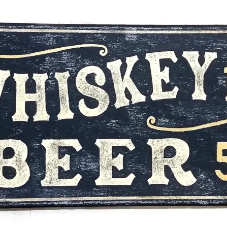 Alternative view of Whiskey 10¢ Beer 5¢ Sign