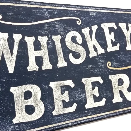 Whiskey 10¢ Beer 5¢ Sign