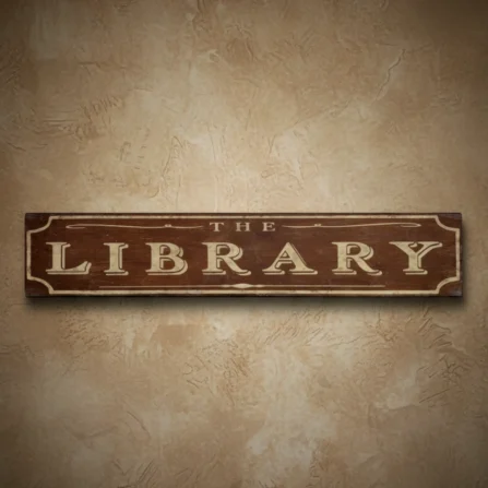 The Library Sign