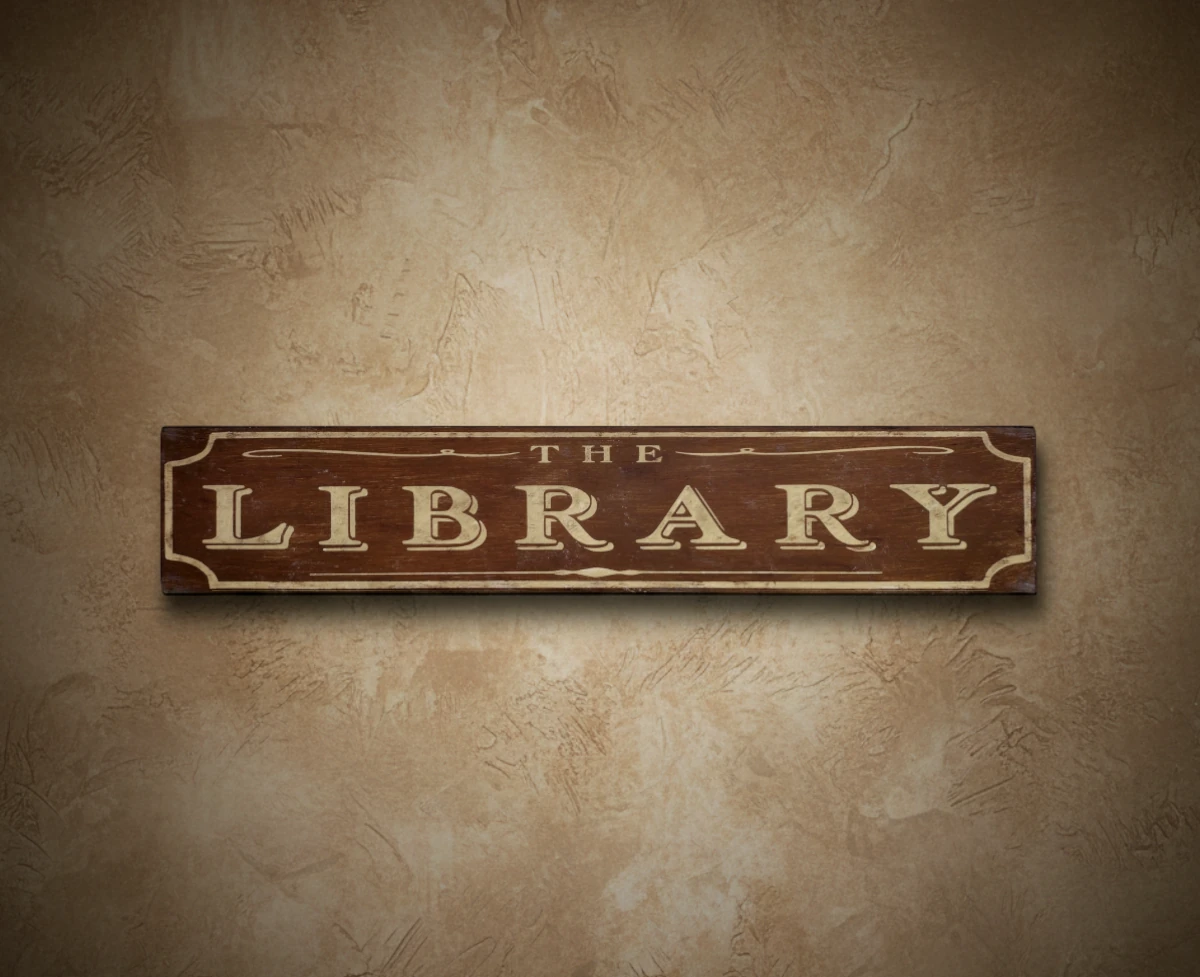 The Library Sign