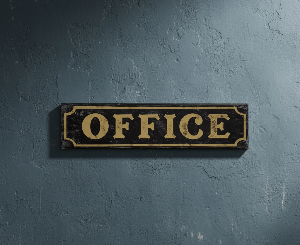 Customizable Office Sign