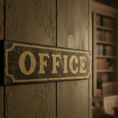 Alternative view of Customizable Office Sign